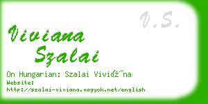 viviana szalai business card
